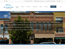 Tablet Screenshot of bluewater-properties.com